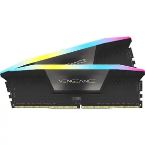 Corsair Vengeance RGB 32GB, DDR5, 5600 MT/s, CL36, 2x16GB, 1.25V, AMD EXPO, Negru