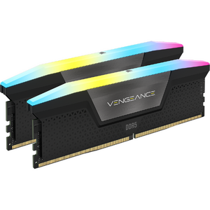 Corsair Memorie DDR5, 64GB, KIT 2x32GB, 5600MT/s, C40, 1.25V, XMP&EXPO, Negru, RGB, VENGEANCE