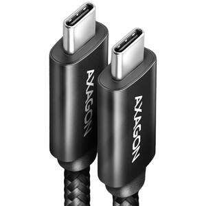 AXAGON BUCM432-CM10AB, Cablu USB-C la USB-C USB4 Gen 3x2, 1 m, 5A, Negru