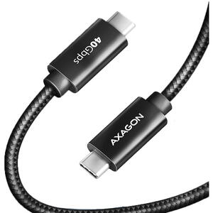 AXAGON Cablu de date BUCM432-CM10AB,  USB-C la USB-C USB4 Gen 3x2, 1 m, 5A, Negru