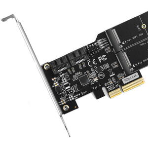 AXAGON Controller PCI-Express PCES-SA4M2, PCIE 2x SATA 6G + 2x SATA M.2