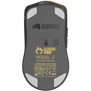 Glorious Mouse Gaming Model O Pro Wireless - Golden Panda - Forge, Ultrausor 55g, Galben mat