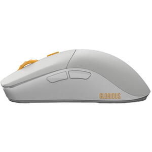 Glorious Mouse Gaming One PRO Wireless - Genos - Forge, Ultrausor 50g, Gri Mat/Galben