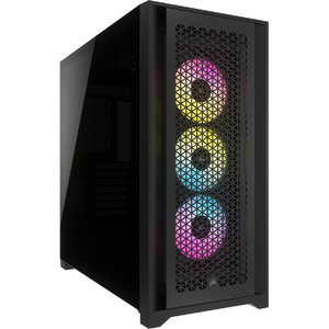 Carcasa Corsair iCUE 5000D RGB Airflow Tempered Glass, Black