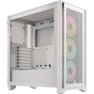 Carcasa Corsair iCUE 4000D RGB Airflow Mid-Tower, True White