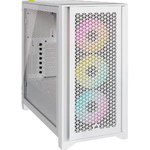 Carcasa Corsair iCUE 4000D RGB Airflow Mid-Tower, True White