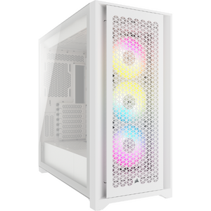 Carcasa Corsair iCUE 5000D RGB Airflow Tempered Glass, True White