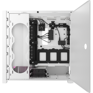 Carcasa Corsair iCUE 5000D RGB Airflow Tempered Glass, True White