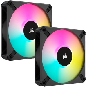 Ventilator Corsair AF140 Elite RGB, 140mm, Dual Pack, cu Lighting Node Core