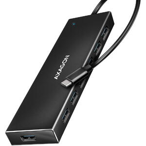 Hub AXAGON Hub USB HUE-F7C, USB-Hub, 7x USB 3.2 Gen 1, Cablu de 30 cm USB-C