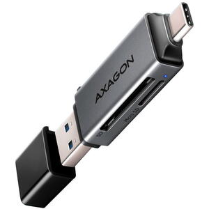 Cititor carduri Axagon CRE-DAC SUPERSPEED USB-C + USB-A, SD, microSD, UHS-I