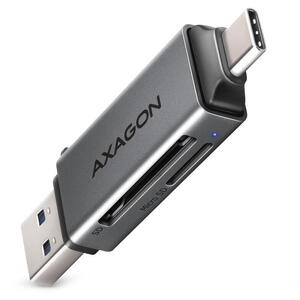 Cititor carduri Axagon CRE-DAC SUPERSPEED USB-C + USB-A, SD, microSD, UHS-I