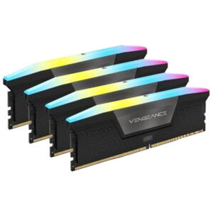 Corsair VENGEANCE RGB DDR5 64GB (4x16GB)  DDR5 6200 (PC5-49600) C32 1.4V Intel XMP - Negru