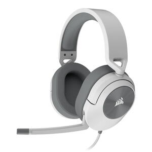 Corsair Casti Gaming, HS55 WIRELESS, Bluetooth, Dolby Audio 7.1, Alb