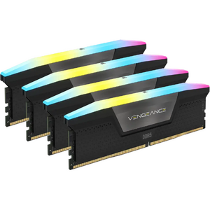 Corsair Memorie DDR5, 192GB, KIT 4x48GB, 5200MT/s, C38, 1.25V, XMP, Negru, RGB, VENGEANCE