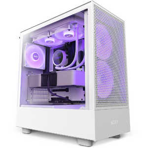 Carcasa NZXT H5 Flow RGB, Alb