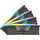 Corsair Vengeance RGB 64GB (4x16GB), DDR5, 5600MHz, CL36, 4x16GB, 1.25V AMD EXPO, Negru