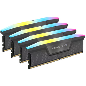 Corsair Vengeance RGB 64GB (4x16GB), DDR5, 5600MHz, CL36, 4x16GB, 1.25V Intel XMP, Negru