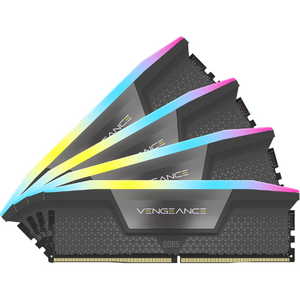 Corsair Vengeance RGB 64GB (4x16GB), DDR5, 5600MHz, CL36, 4x16GB, 1.25V Intel XMP, Negru