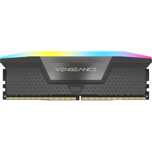 Corsair Vengeance RGB 64GB (4x16GB), DDR5, 5600MHz, CL36, 4x16GB, 1.25V Intel XMP, Negru