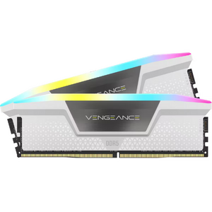 Corsair Vengeance RGB 64GB (2x32GB), DDR5, 5200MHz, CL40, 2x32GB, 1.25V Intel XMP, Alb