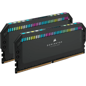 Corsair Dominator Platinum RGB, DDR5, 64GB (2x32GB), DDR5 5200, C40, 1.25V, Intel XMP, Negru