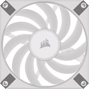 Ventilator Corsair AF120 RGB SLIM, 120mm RGB Fan Dual Pack - White, PWM
