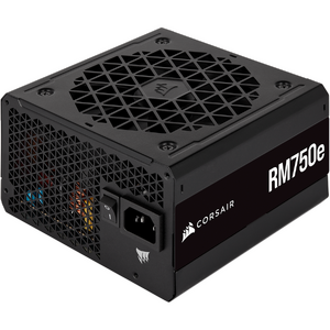 Sursa Corsair RM750e, 750 W, 80 Plus Gold, modulara, ATX 3.0, PCIe 5.0, ATX12VHPWR, V2, Negru