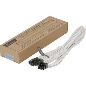 Seasonic Cablu 12VHPWR SS2X8P, 600W, PCIe 5.0, alb