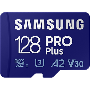 Samsung PRO Plus microSD (2021), 128 GB, U3, V30, A2, UHS-I, microSDXC