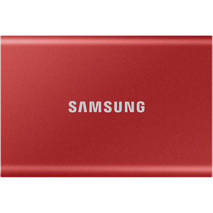 Samsung Portable SSD T7 2TB external USB 3.2 Gen 2 metallic red