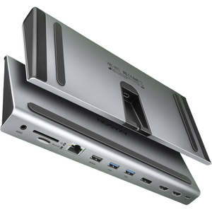 Hub AXAGON Hub USB HMC-4KX3, USB-C hub, 5 Gbps, 3x USB-A, 2x HDMI, 1x DP, Ethernet, audio, SD, audio, PD 100W, compatibil TB3/4, carcasa metal