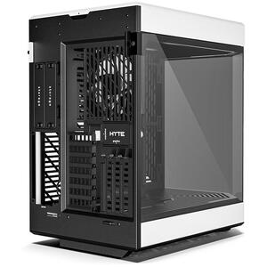 Carcasa HYTE Y60, Premium ATX, 3 elemente sticla securizata, dual-chamber, riser PCIe inclus, Alb