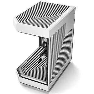 Carcasa HYTE Y60, Premium ATX, 3 elemente sticla securizata, dual-chamber, riser PCIe inclus, Alb