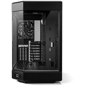 Carcasa HYTE Y60, Premium ATX, 3 elemente sticla securizata, dual-chamber, riser PCIe inclus, Negru