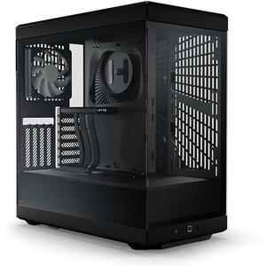 Carcasa HYTE Y40, S-Tier, Sticla Securizata lateral/fata, riser PCIe inclus, Negru