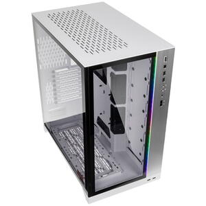 Carcasa Lian Li O11 Dynamic XL ROG Certified, Full Tower, Tempered Glass, White