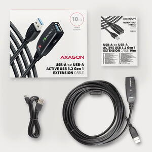 AXAGON ADR-305, USB 3.0 repeater, 10m, USB-A male - USB-A female