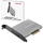 AXAGON Adaptor Intern PCEM2-NC, PCI-E 3.0 4x - M.2 SSD NVMe, Suport SSD pana la 80 mm + Cooler Pasiv Resigilat/Reparat