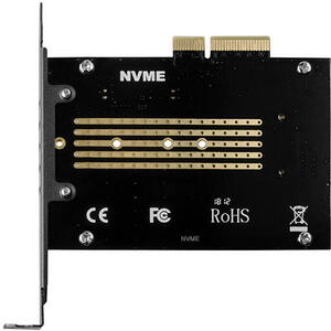 AXAGON Adaptor Intern PCEM2-NC, PCI-E 3.0 4x - M.2 SSD NVMe, Suport SSD pana la 80 mm + Cooler Pasiv Resigilat/Reparat
