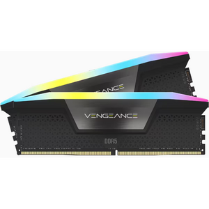 Corsair Memorie DDR5, 32GB, KIT 2x16GB, 6000MT/s, C30, 1.4V, XMP&EXPO, Negru, RGB, VENGEANCE