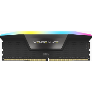 Corsair Vengeance RGB, DDR5, 96GB (2x48GB), DDR5 5600, C40, 1.25V, Intel XMP, Negru