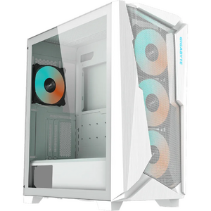 Carcasa GIGABYTE C301 GLASS, E-ATX, ARGB, Alb