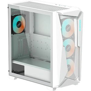 Carcasa GIGABYTE C301 GLASS, E-ATX, ARGB, Alb