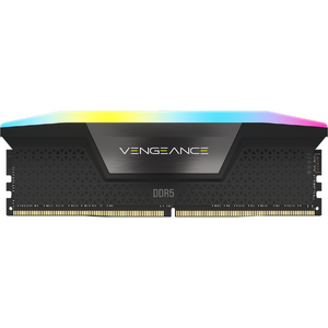 Corsair Memorie DDR5, 64GB, KIT 2x32GB, 6000MT/s, C30, 1.4V, XMP&EXPO, Negru, RGB, VENGEANCE
