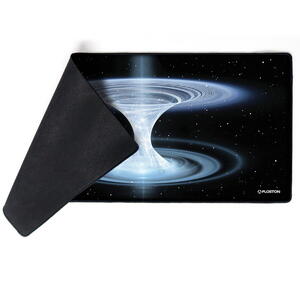 Floston BLACKHOLE, XXL, 1200 x 600 mm, baza cauciucata, suprafata textila, margini cusute, Negru