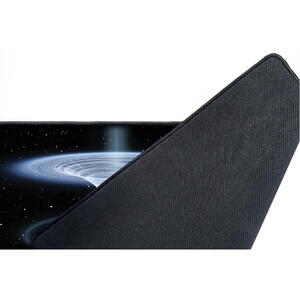 Floston BLACKHOLE, XXL, 1200 x 600 mm, baza cauciucata, suprafata textila, margini cusute, Negru