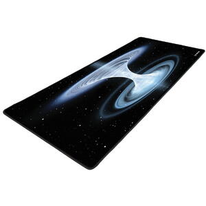 Floston BLACKHOLE, XXL, 1200 x 600 mm, baza cauciucata, suprafata textila, margini cusute, Negru