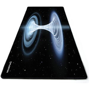 Floston BLACKHOLE, XXL, 1200 x 600 mm, baza cauciucata, suprafata textila, margini cusute, Negru