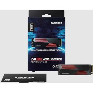 SSD Samsung SSD 990 PRO, 1TB, NVMe, Heatsink, PCIe 4.0, M2 2280, radiator inclus